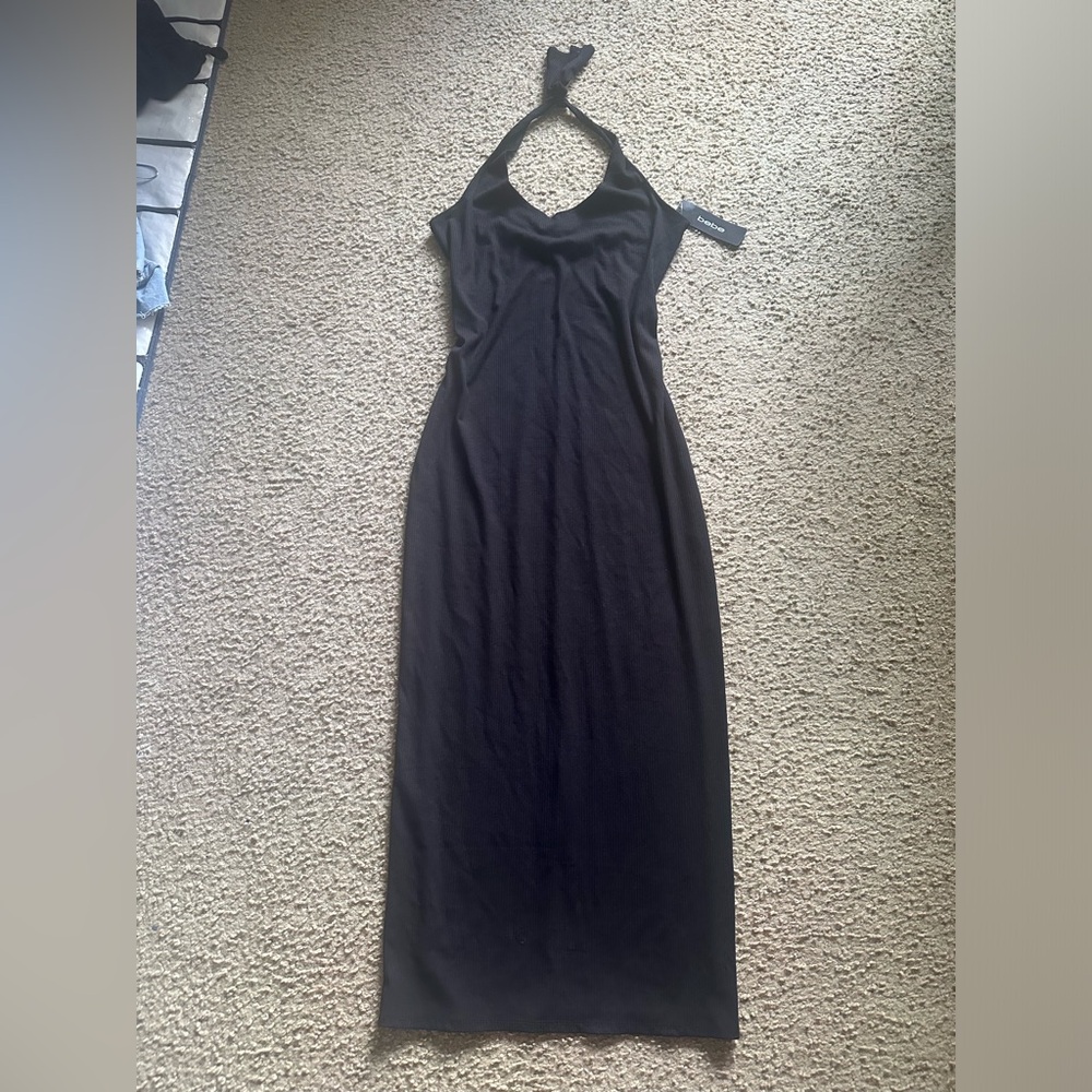 🌟Black Halter Maxi Dress - Classic Women's Evening Dress Size S NWT
